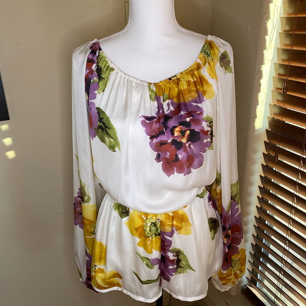 Show me your Mumu Silk Floral Romper large